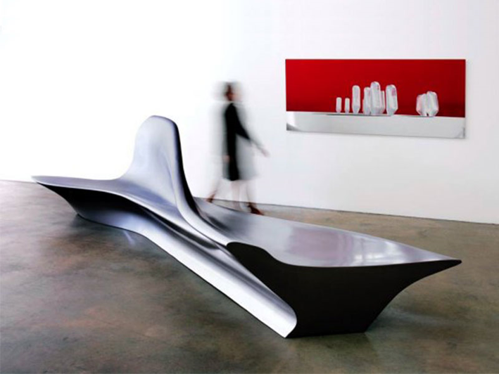 Bench by Zaha Hadid - Rhino Render